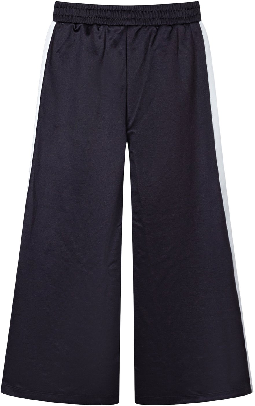 Pantaloni Sportivi in Jersey con Vita Elasticizzata e Banda Laterale