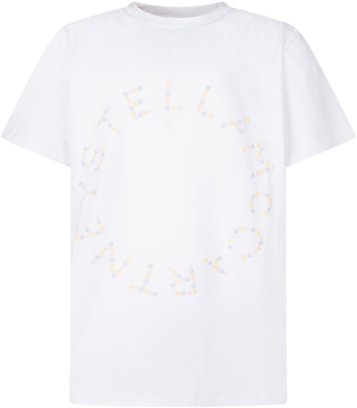 T-shirt con Logo Circolare Multicolore