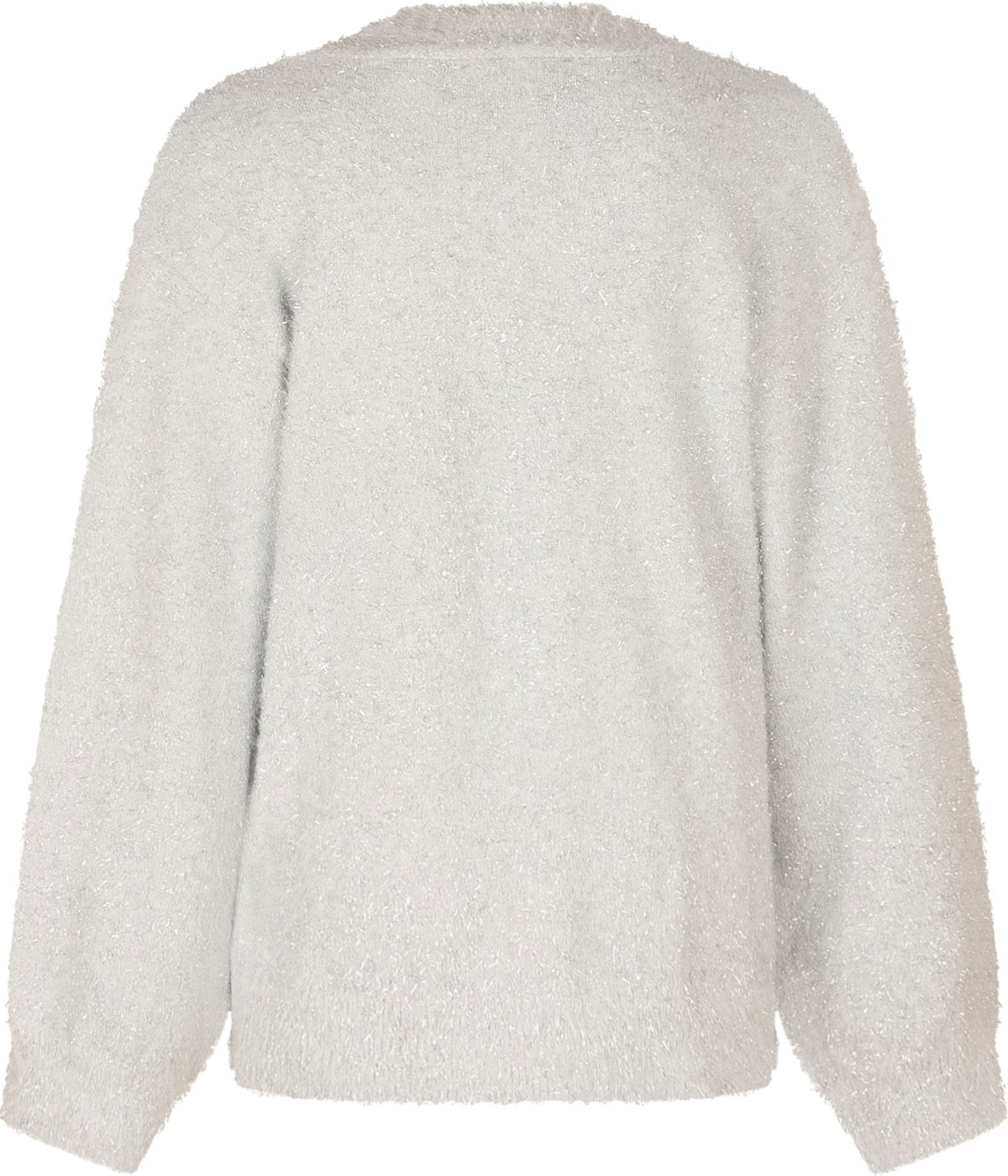 Cardigan con Scollo a V e Bottoni