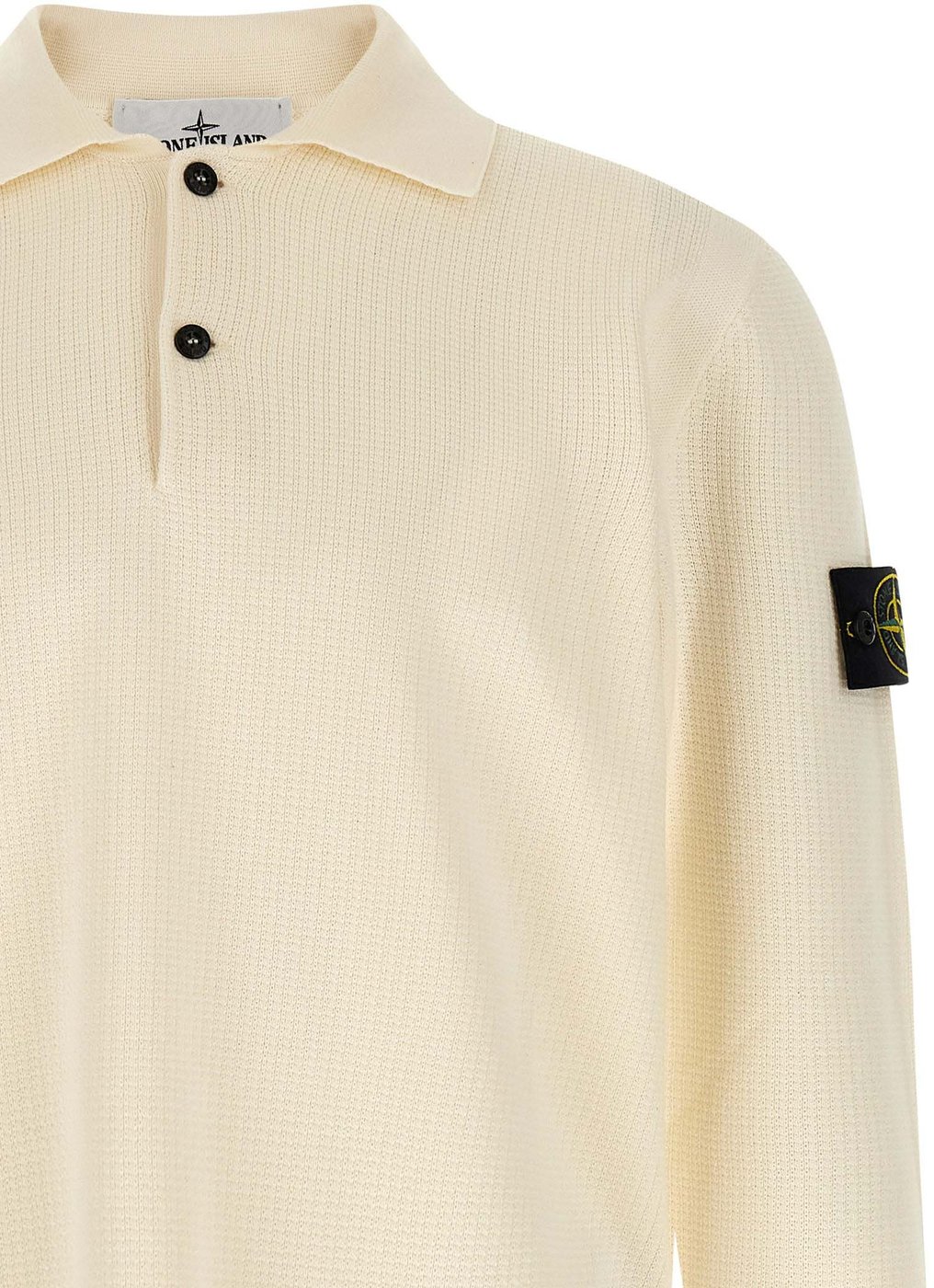 Stone Island Beige Cotton Polo Shirt