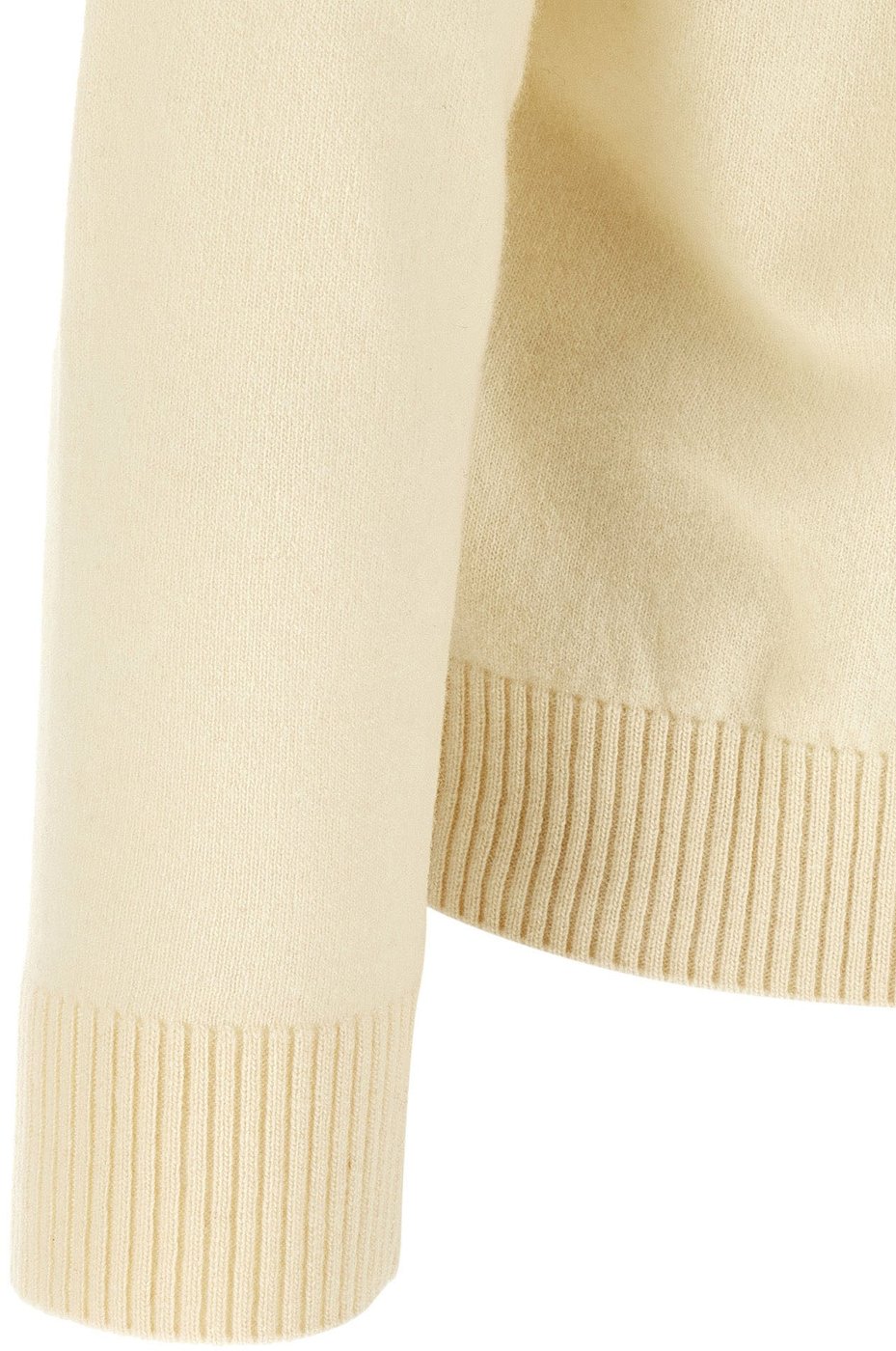 Stone Island White Virgin Wool Cardigan