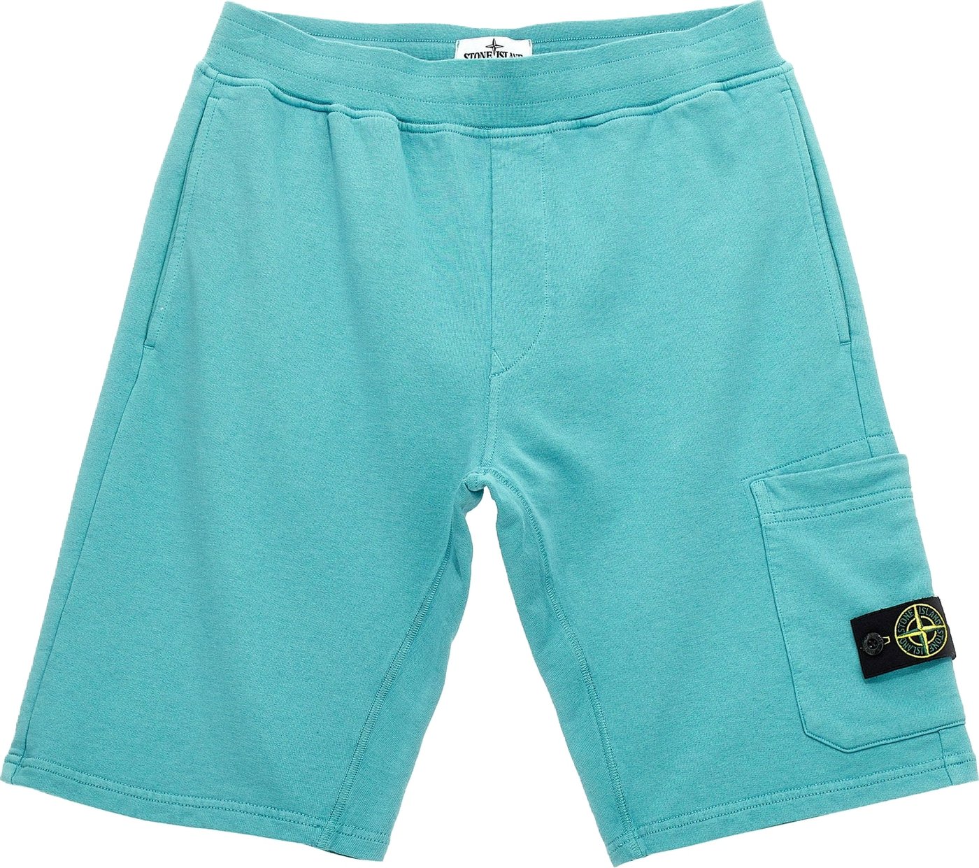 Stone Island Junior Cargo Badge Logo Bermuda Shorts