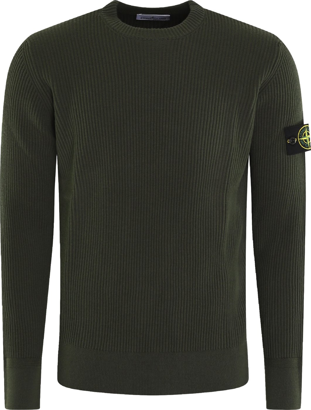 Heren Logo Patch Knitted Groen