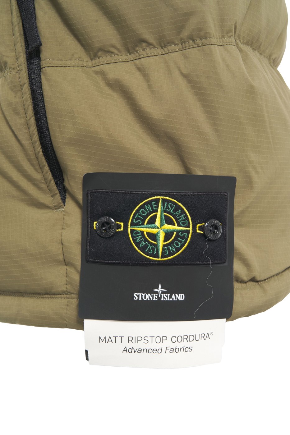 Gilet with logo patch