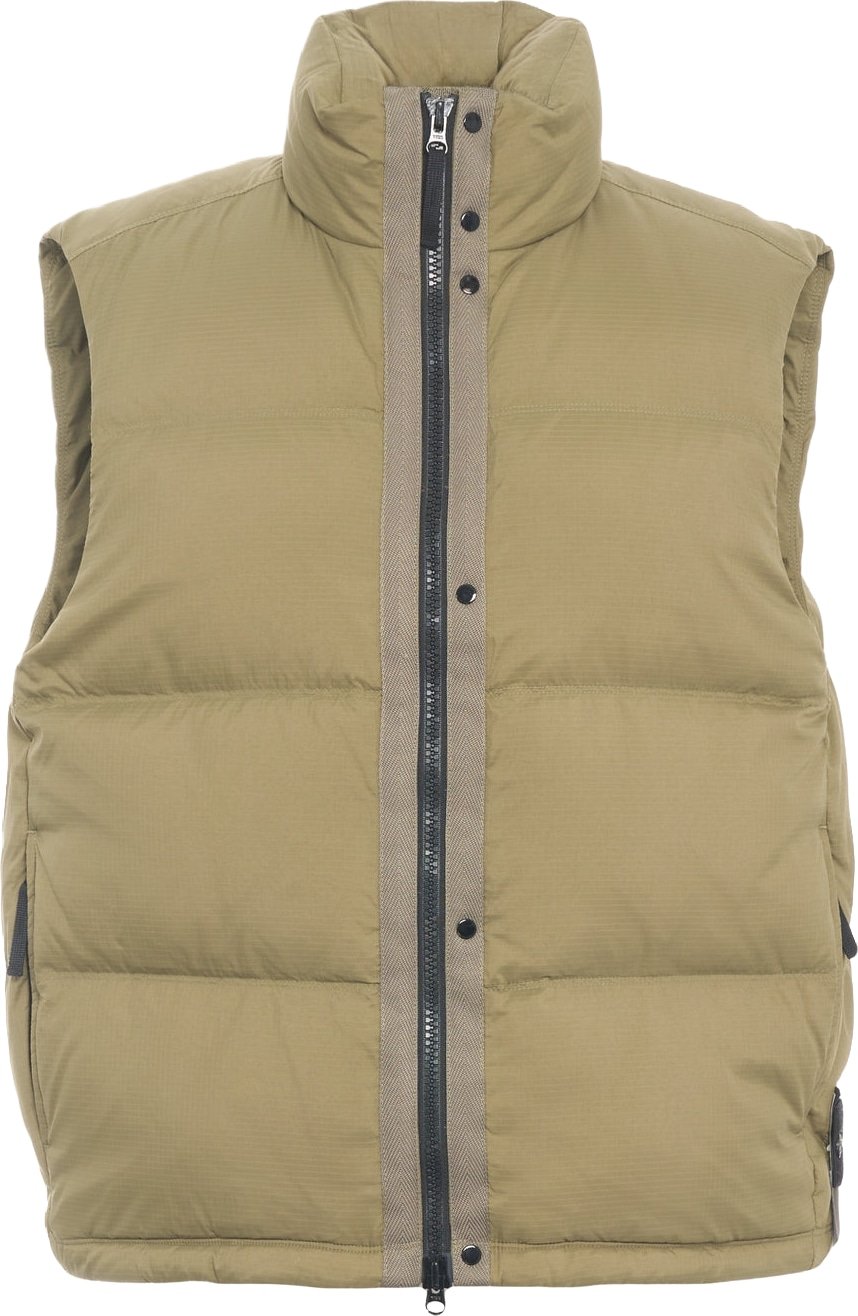 Gilet with logo patch