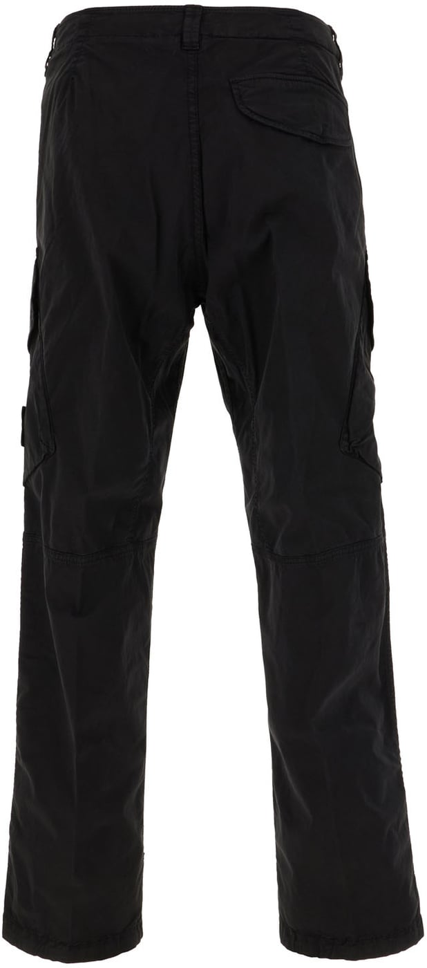 Stone Island Black stretch cotton pants