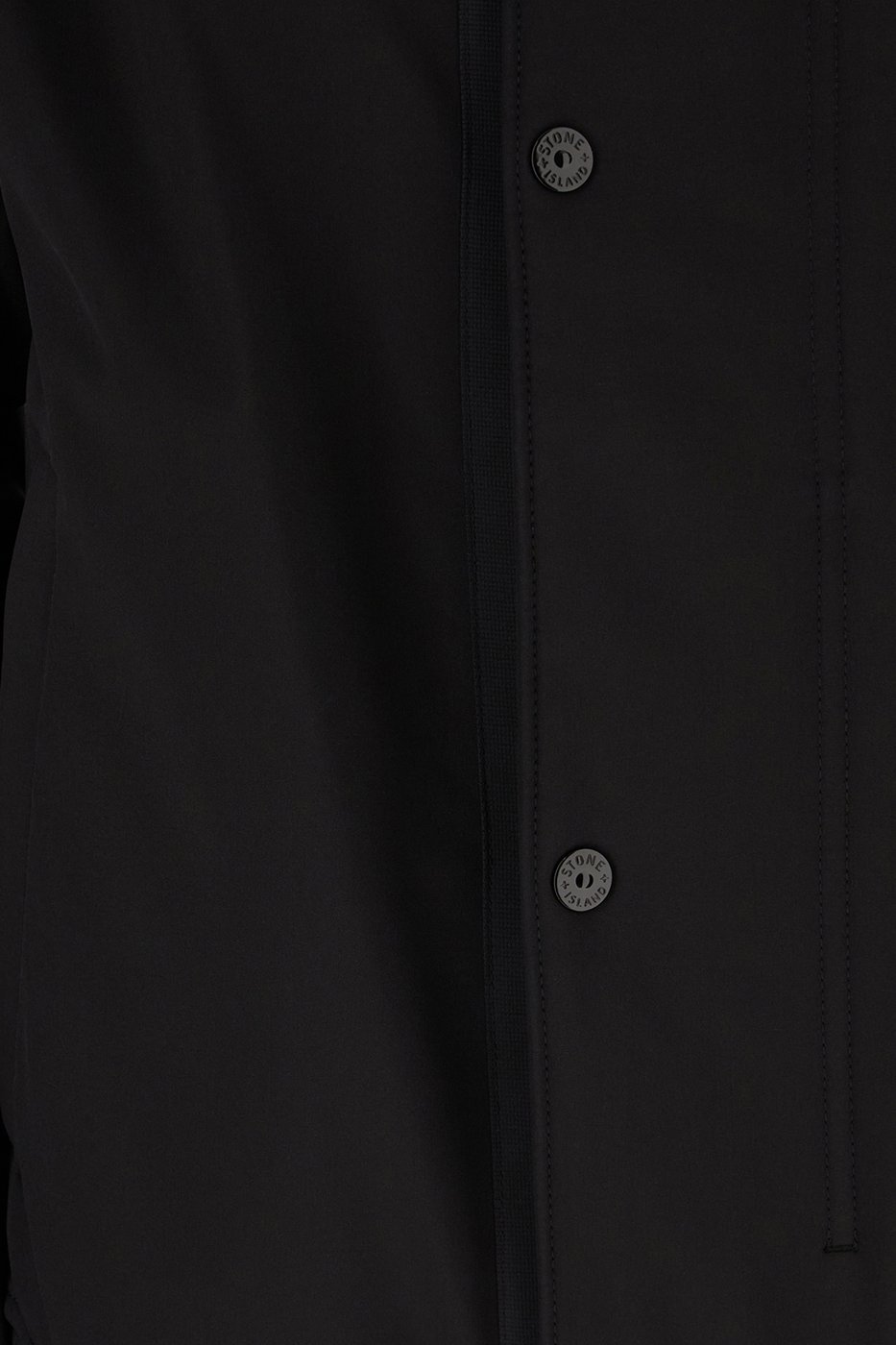 Stone Island Black stretch polyester jacket