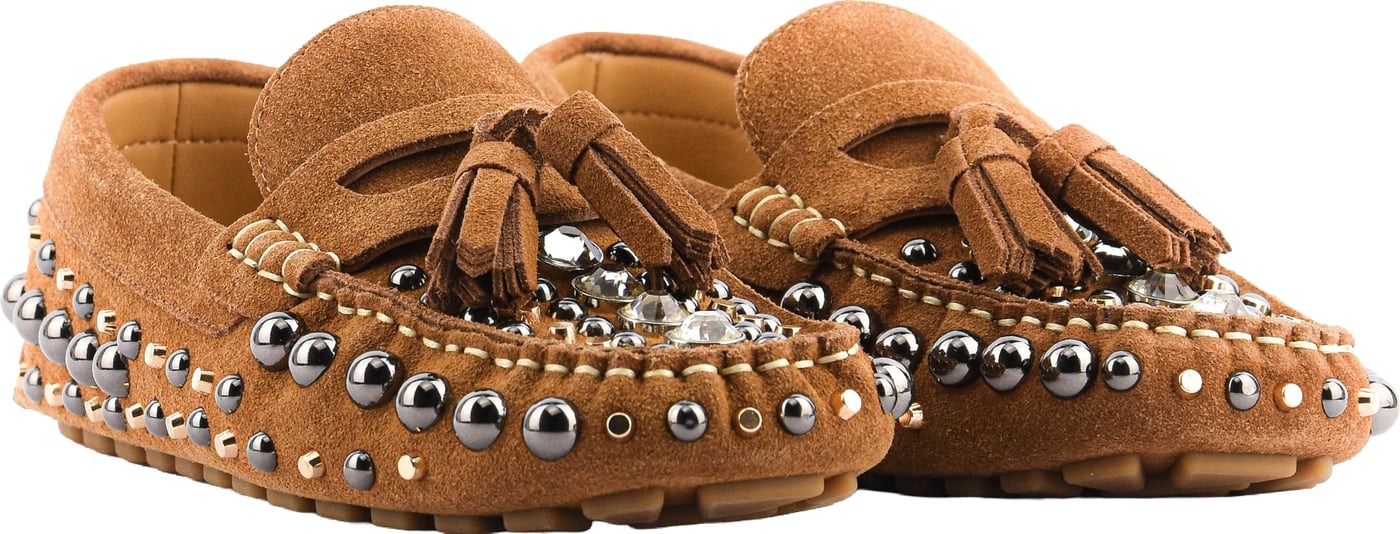 Embelished Mocasine Tan