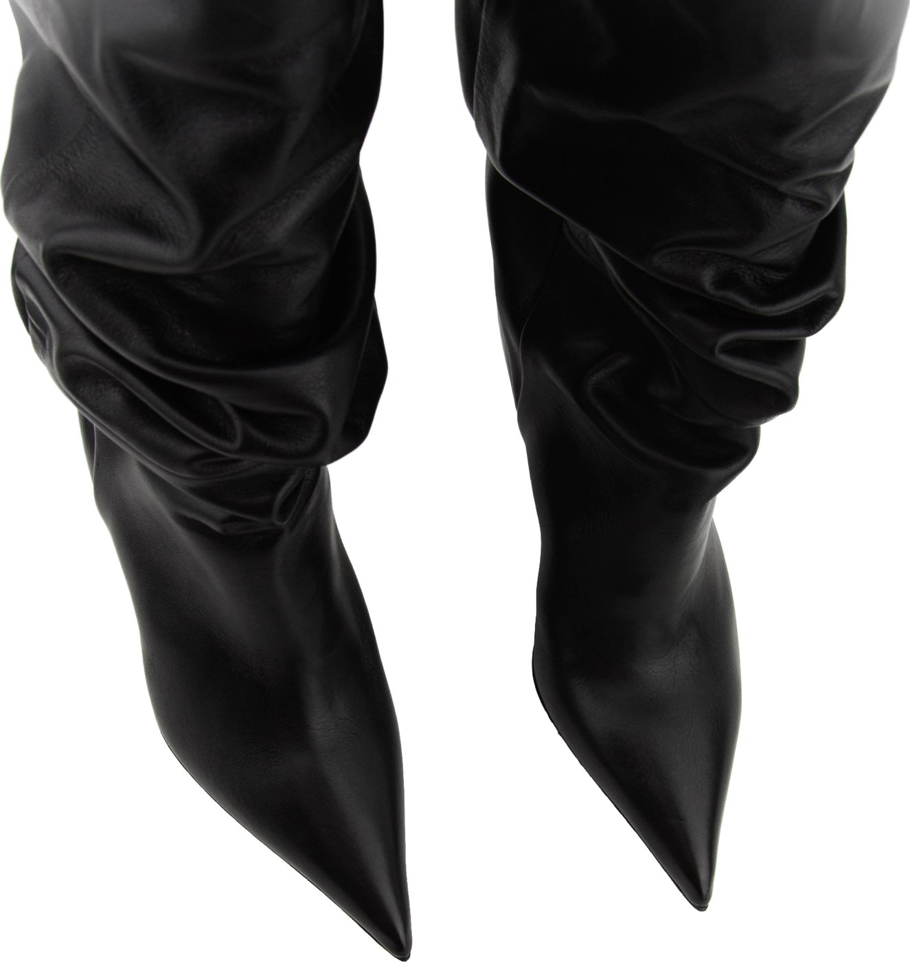 Slouchy Overknee Boots Black