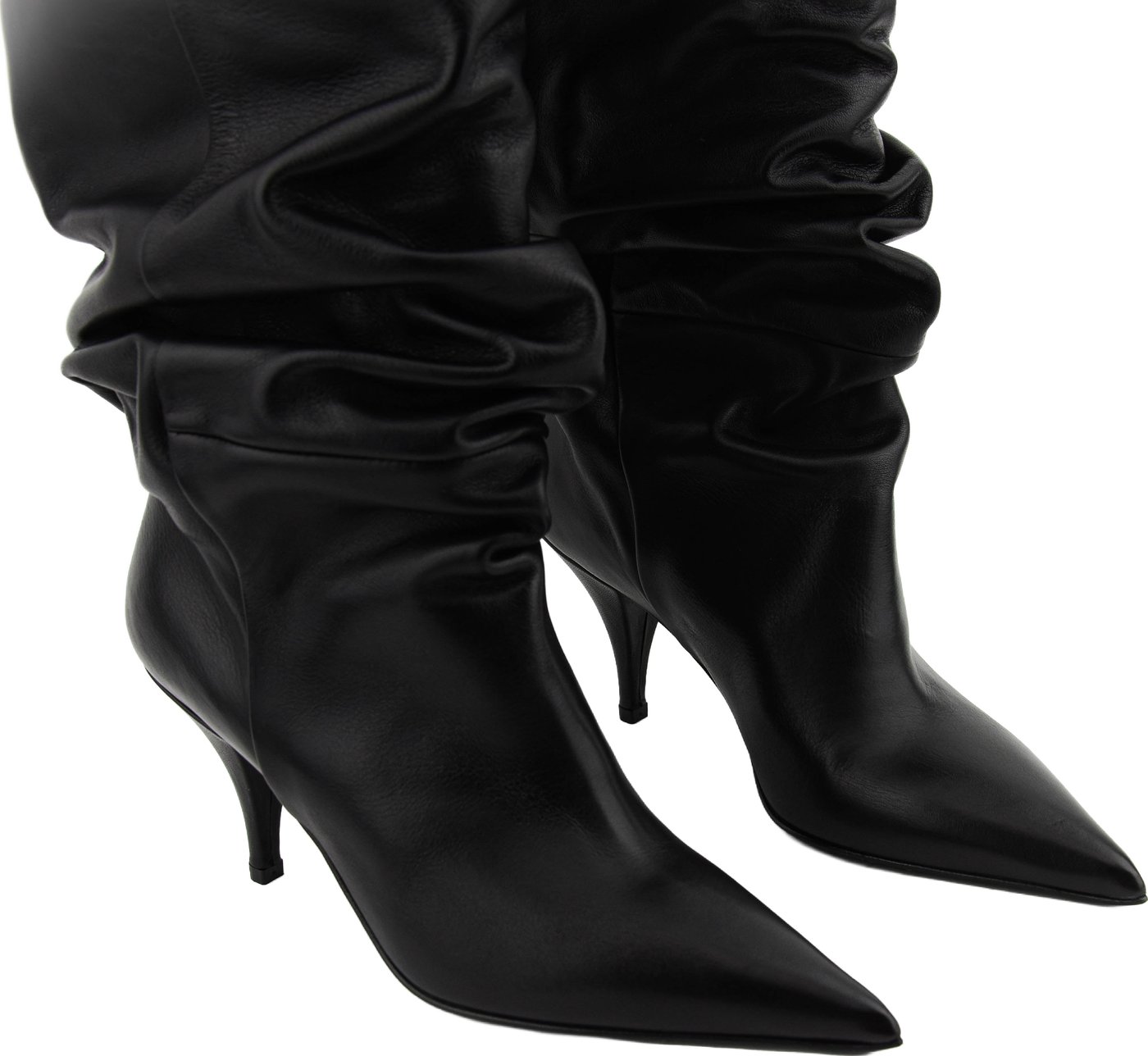 Slouchy Overknee Boots Black