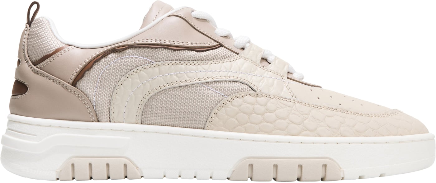 Primo Basket Croc Print Beige