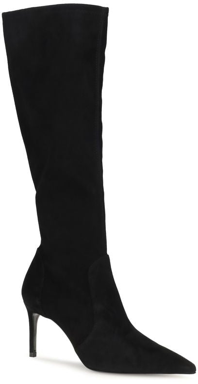 Pointed Toe Mid-Calf Boots with Stiletto Heel