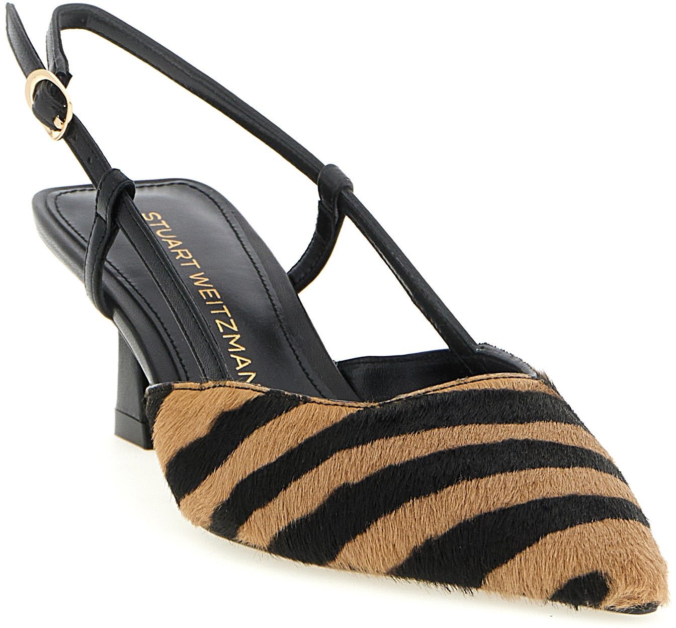 Stuart Weitzman Multicolor Calfskin Mid Heel Pumps