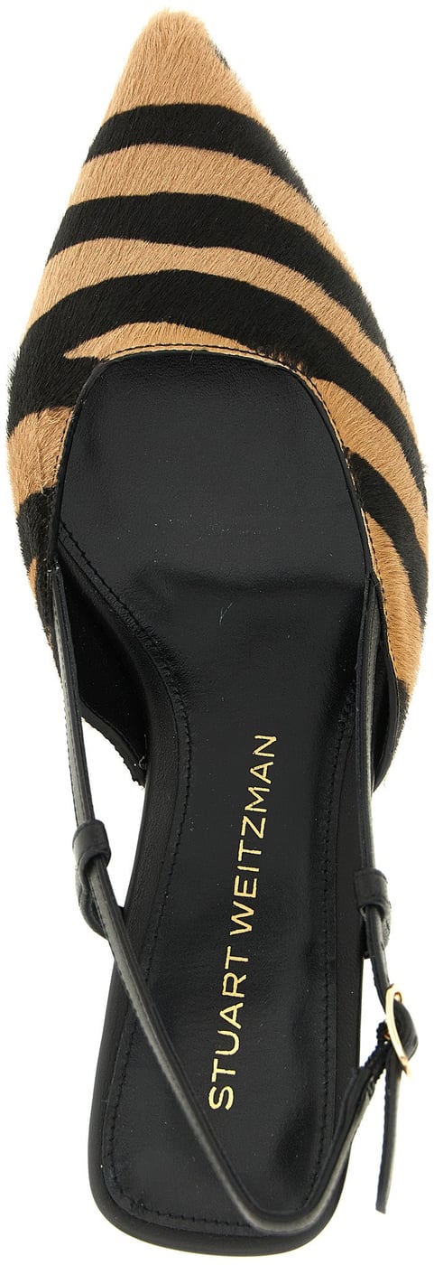 Stuart Weitzman Multicolor Calfskin Mid Heel Pumps