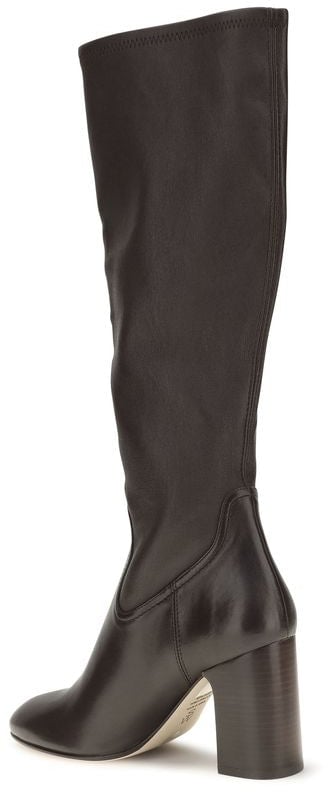 Stuart Weitzman Black Calf Leather Bos Taurus High Heel Boots