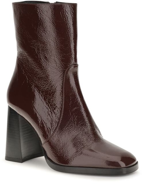 Stuart Weitzman Bordeaux Calf Leather Bos Taurus Ankle Boots