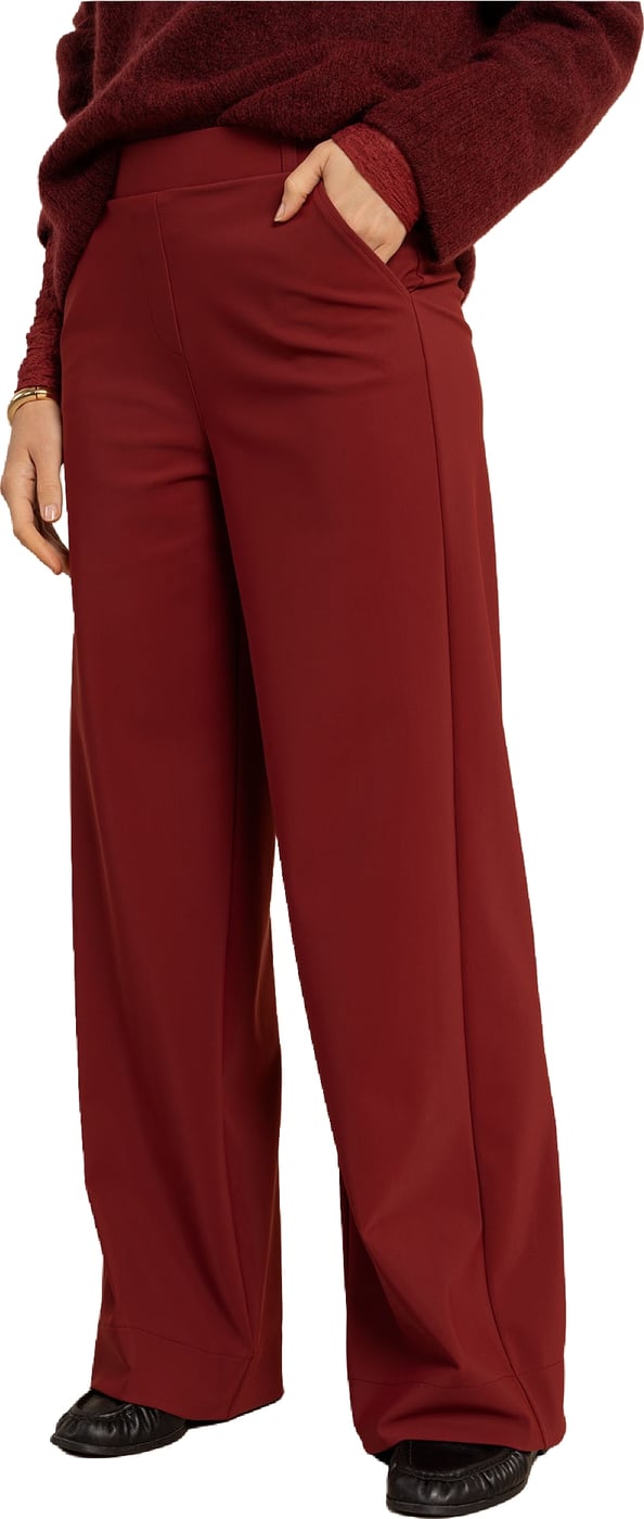 STUDIO ANNELOES - Lexie bonded trousers - 14291 - 3900 Red wine