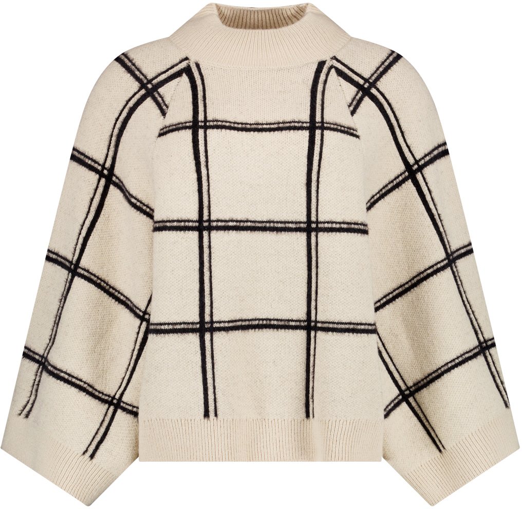 STUDIO ANNELOES - Cecile check pullover - 14324 - 1490 Kit/black
