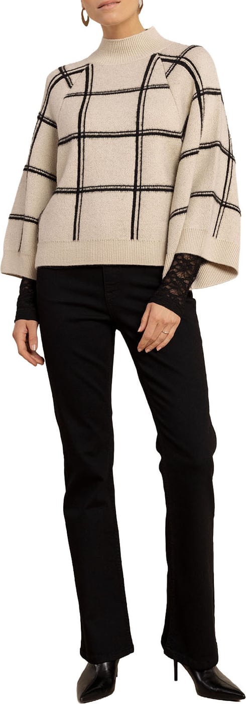 STUDIO ANNELOES - Cecile check pullover - 14324 - 1490 Kit/black