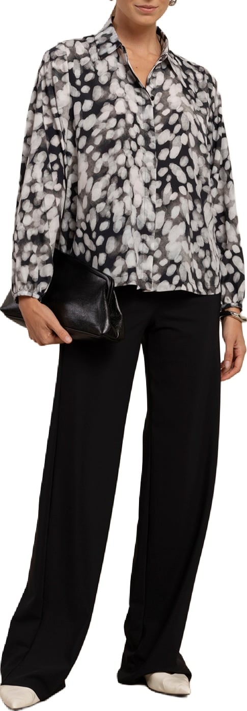 STUDIO ANNELOES - Diny blouse - 14333 - 9011 Black/off white