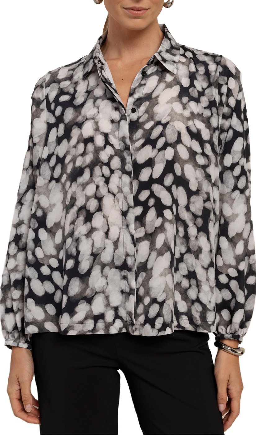 STUDIO ANNELOES - Diny blouse - 14333 - 9011 Black/off white
