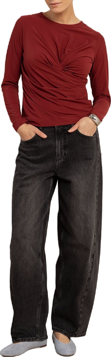 STUDIO ANNELOES - Frenkie balloon trousers - 14337 - 9800 Antraciet