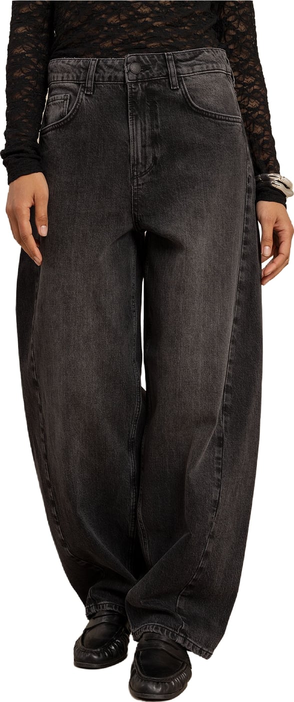 STUDIO ANNELOES - Frenkie balloon trousers - 14337 - 9800 Antraciet