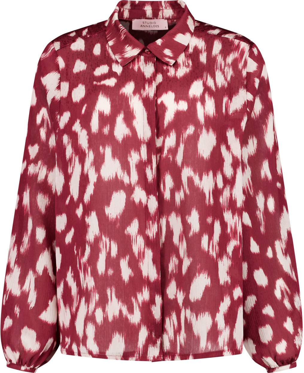 STUDIO ANNELOES - Diny blouse - 14362 - 3914 Red wine/kit