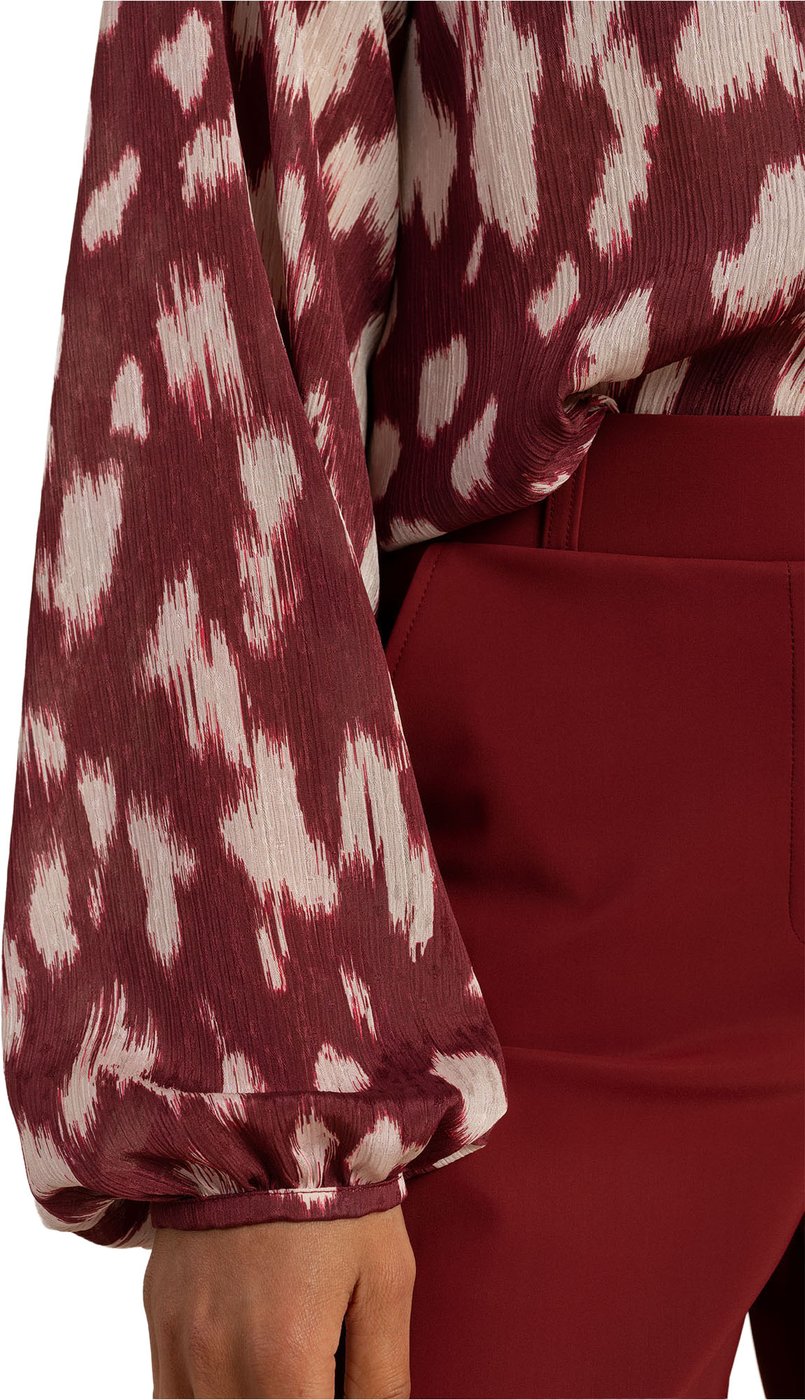 STUDIO ANNELOES - Diny blouse - 14362 - 3914 Red wine/kit
