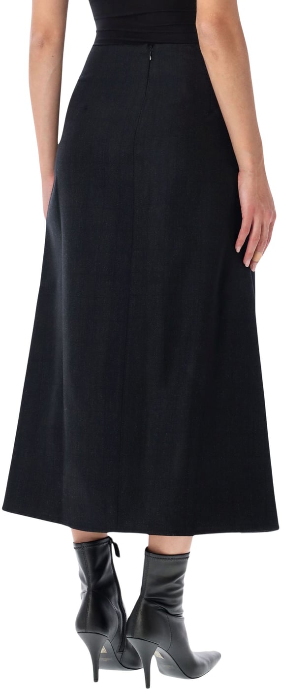 Assimmetric Plited Quilt Nero