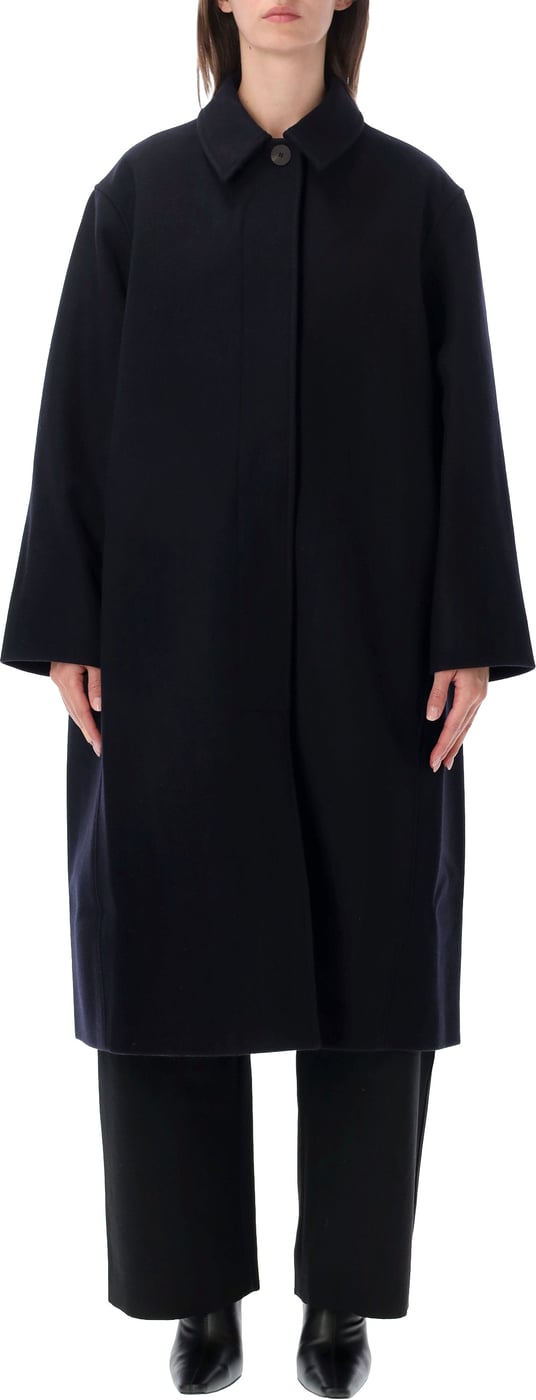 Rounded Overcoat Blu