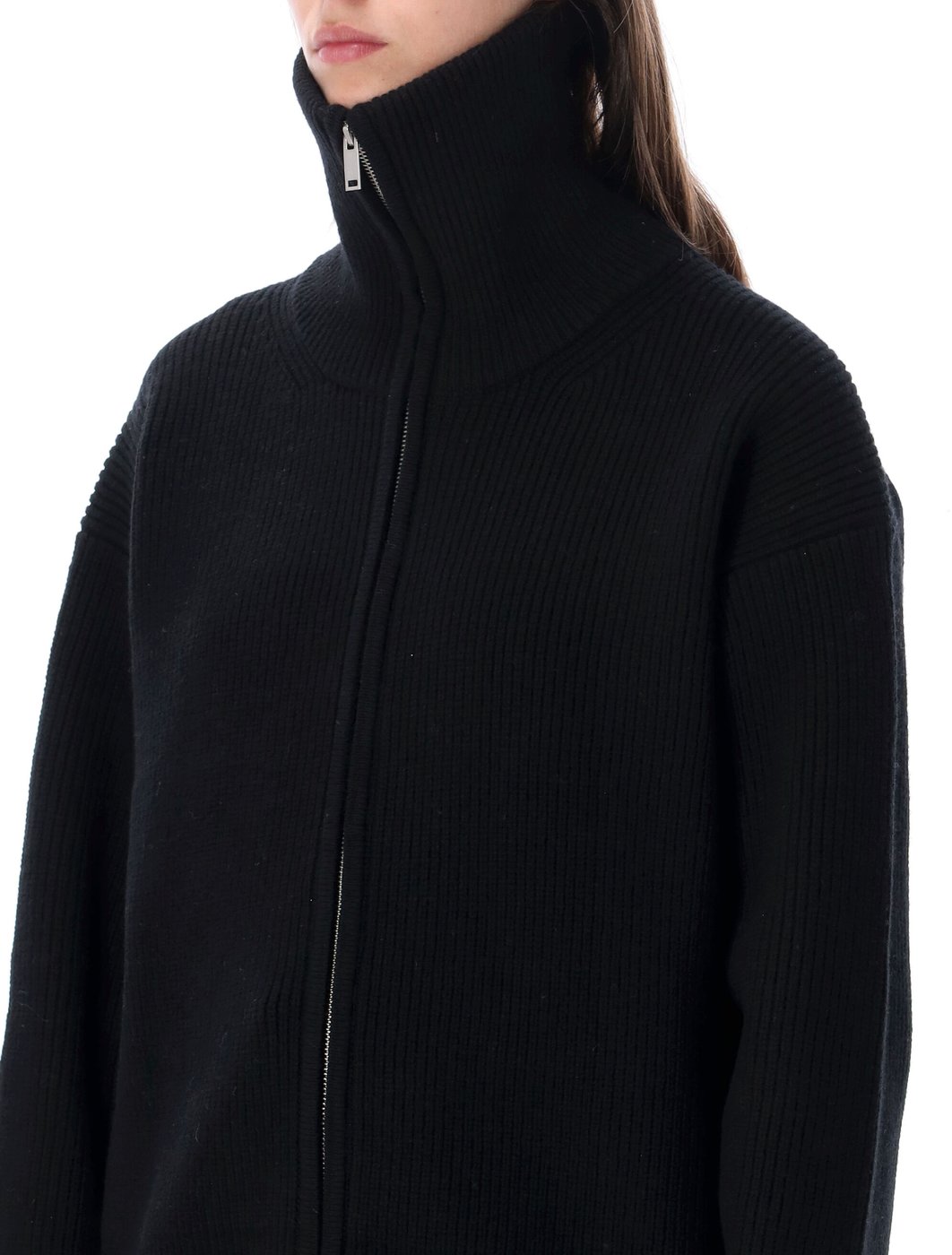 Zip Cardigan Nero