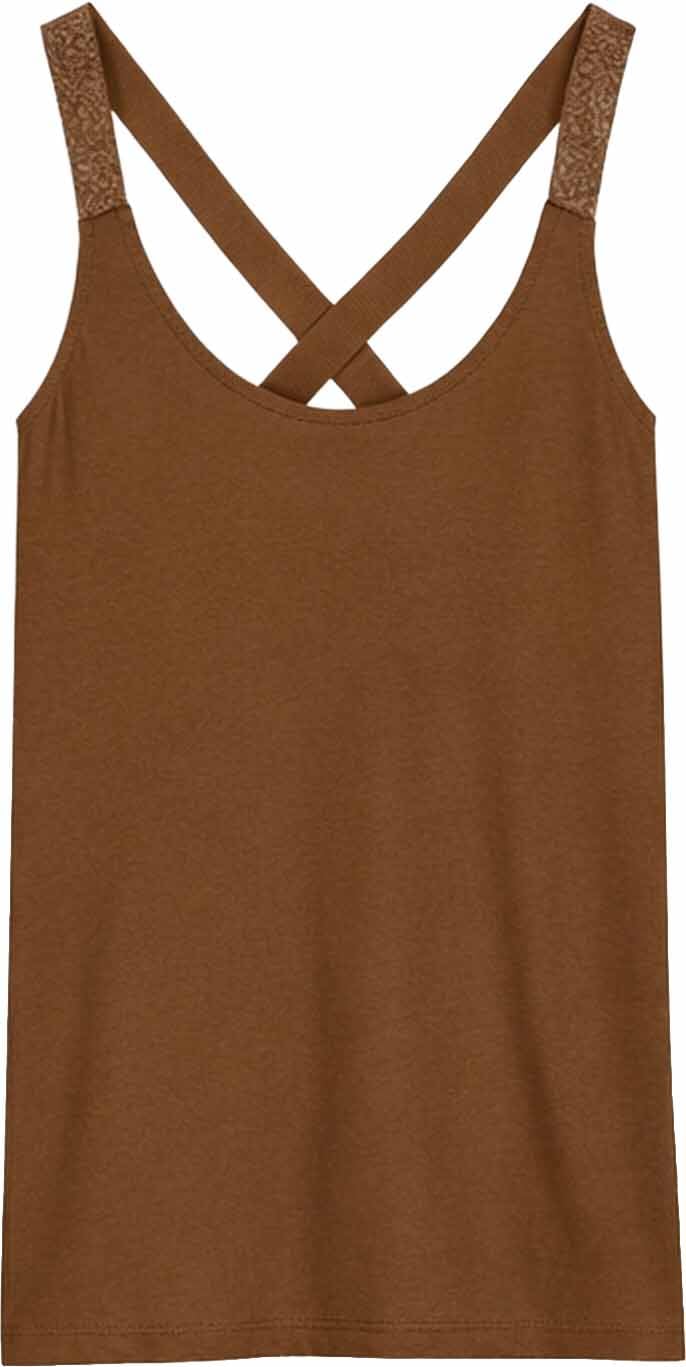 Summum - Crossband top organic elastane basic - 3s4483-30366 - 756 Sepia brown