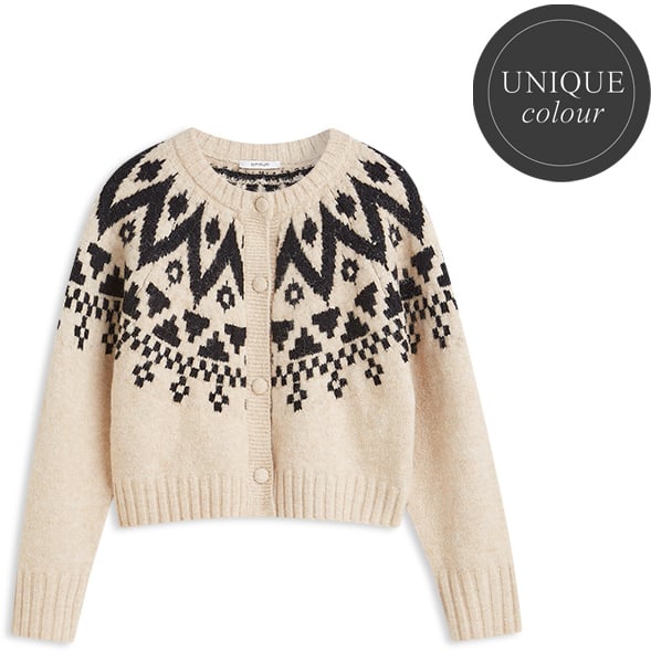 Summum - Cardigan fair isle knit - 7s8051-70110 - 122 Ivory