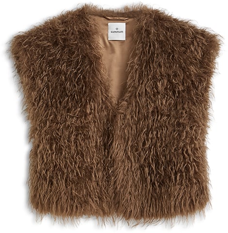 Summum - Bodywarmer luxury faux fur - 9s266-12510 - 756 Sepia brown