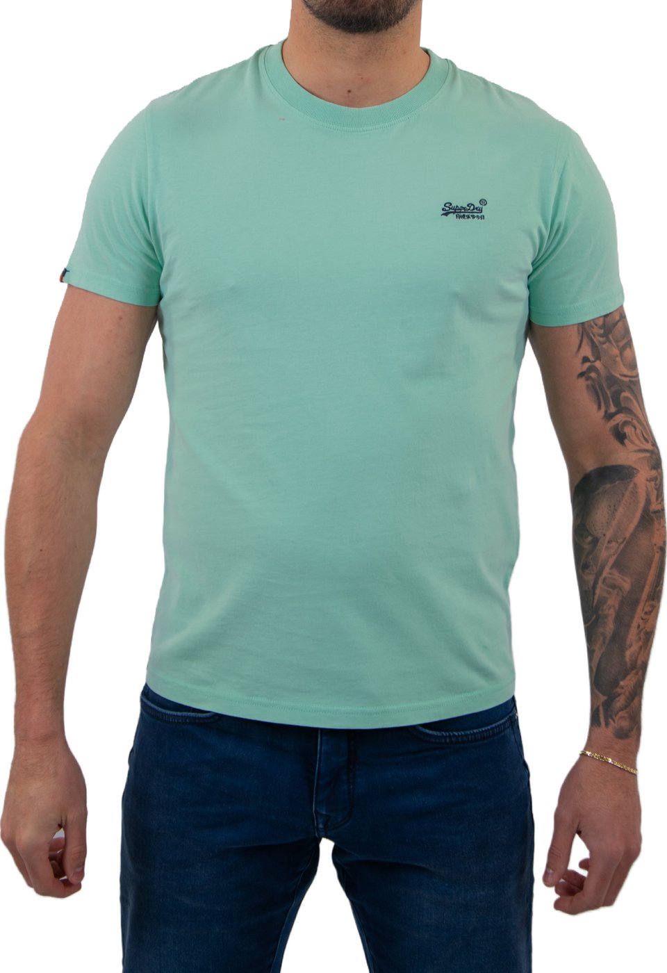 Superdry Essential T-Shirt Van Biologisch Katoen Met Logo