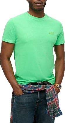 Superdry Essential Neon T-Shirt Met Geborduurd Logo