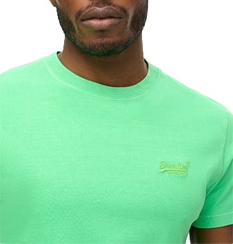 Superdry Essential Neon T-Shirt Met Geborduurd Logo