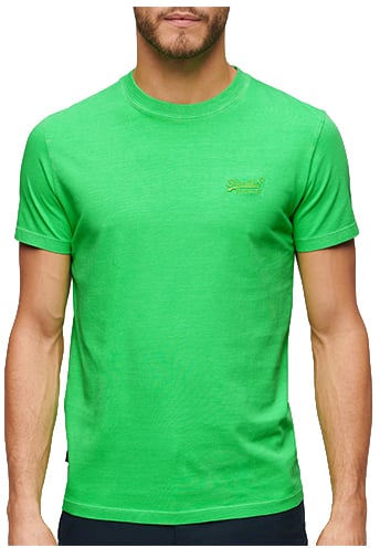 Superdry Essential Neon T-Shirt Met Geborduurd Logo