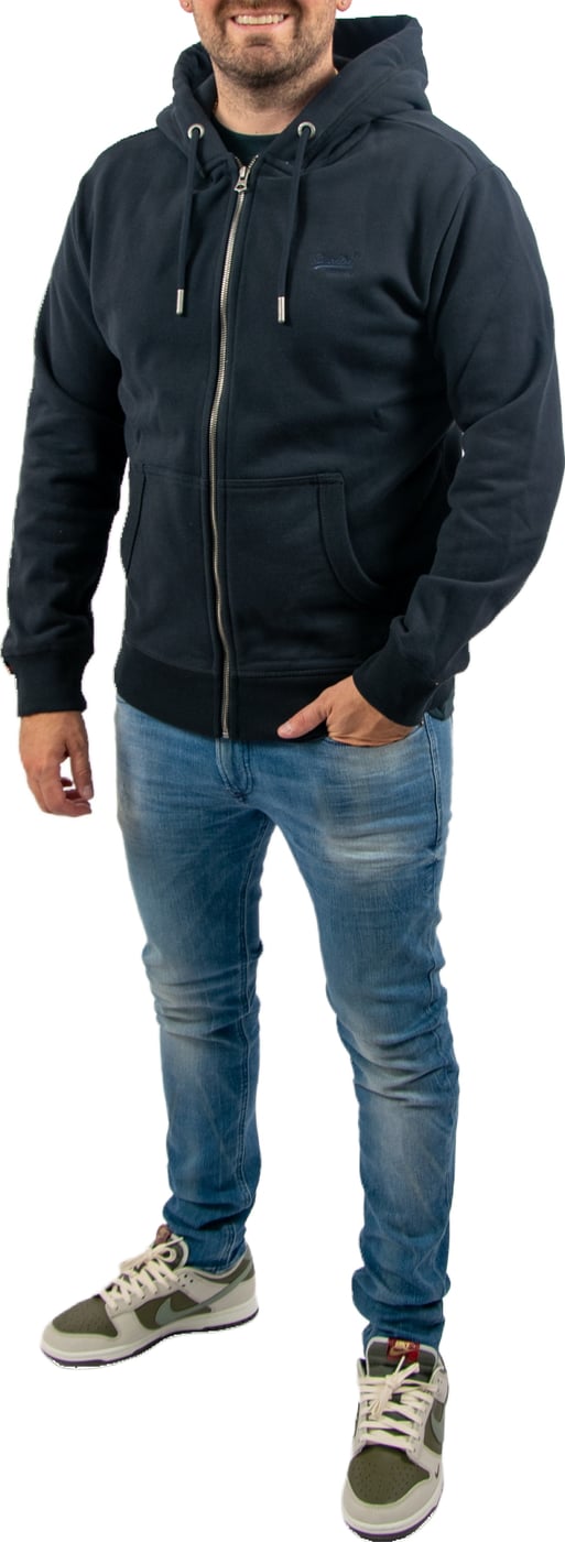 Superdry Essential Logo Half Brushed Zip Hoodie