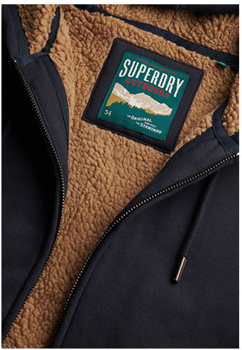 Superdry Borg Lined Zip Hoodie