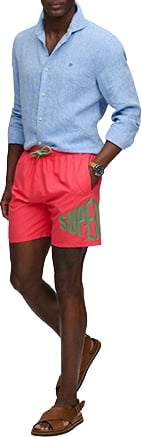 Superdry Printed Logo 16 Swim Short