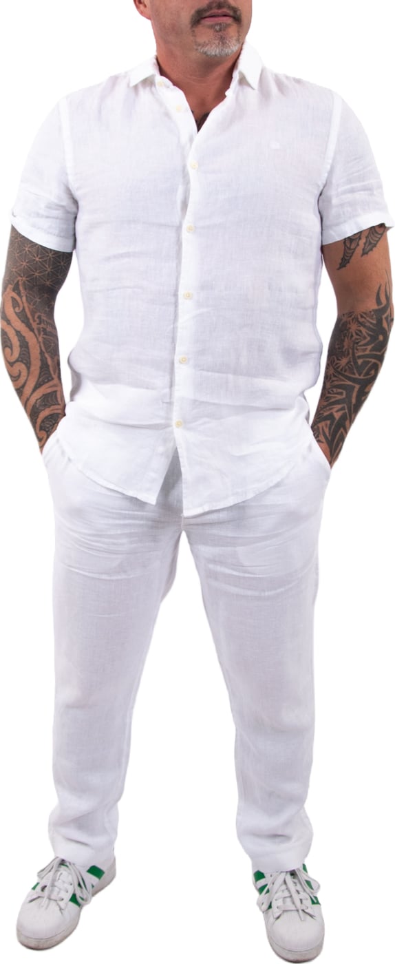 Superdry Riviera Linnen Overhemd Met Korte Mouwen