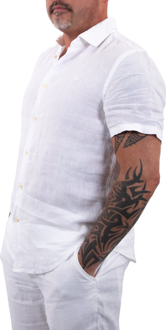 Superdry Riviera Linnen Overhemd Met Korte Mouwen