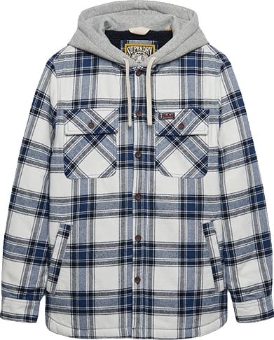Superdry Borg Lined Hooded Overshirt
