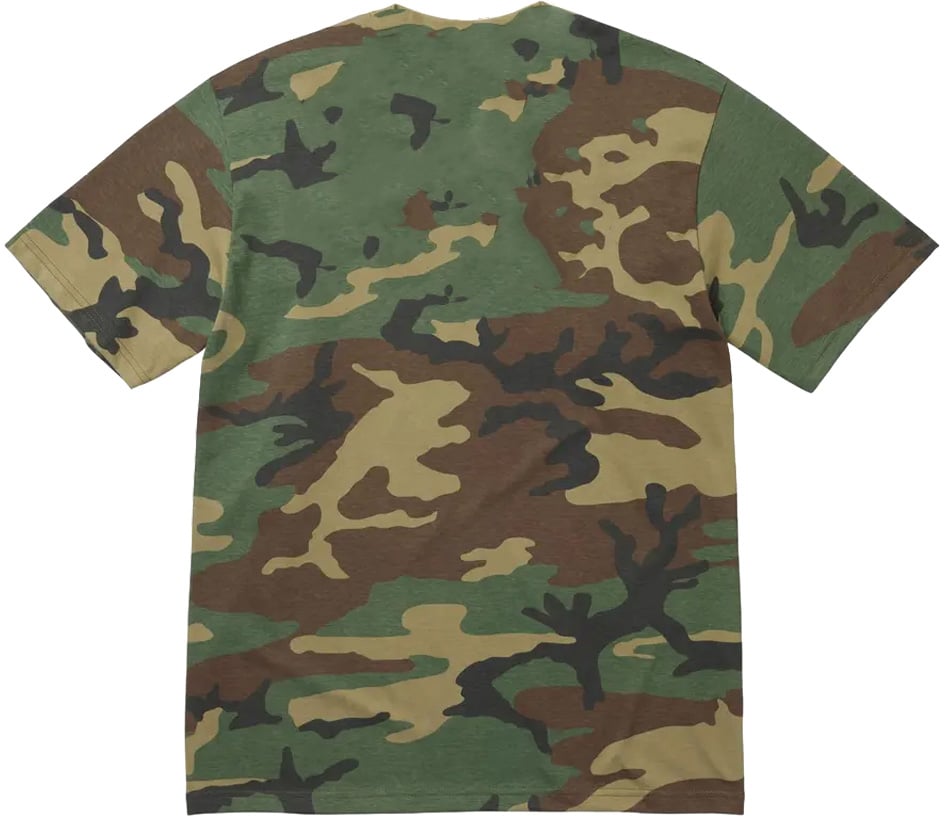 Supreme Arabic Box Logo Tee 'Woodland Camo'