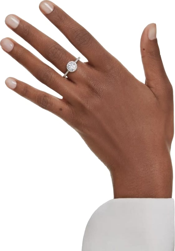 Swarovski Ring 5717929 Una Angelic Zilverkleurig  Maat 55