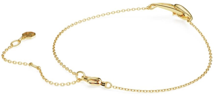 Swarovski Armband 5778079 Classica Zilver met Geelgouden Plating en Zirkonia 16.5 - 20.5cm