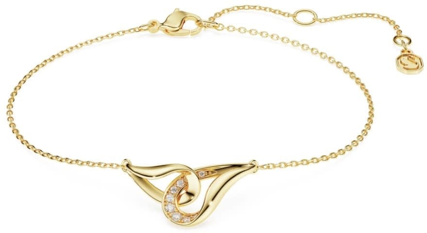 Swarovski Armband 5778079 Classica Zilver met Geelgouden Plating en Zirkonia 16.5 - 20.5cm