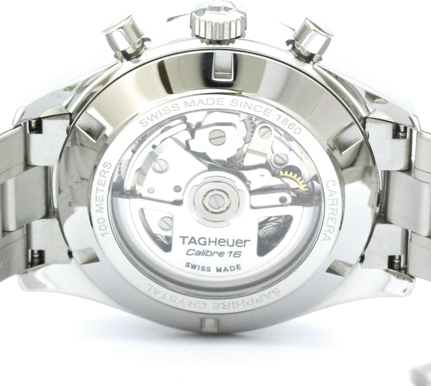 Tag Heuer Carrera Calibre 16 Heritage Chronograph Automatic Watch Stainless Steel 41 None